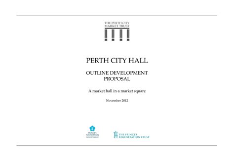 Perth City Hall Outline Development Proposal Low