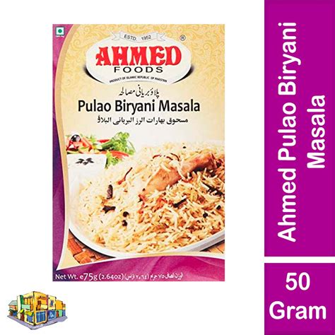 Ahmed Pulao Biryani Masala 50 Gram Pack Shopee Malaysia