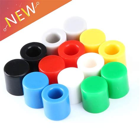 70 Pz Lotto 7 Colore Tattile Pulsante Tappi Tappo Di Plastica Cappello