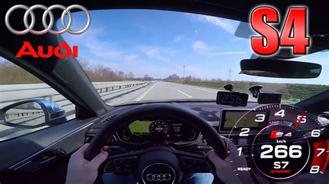 Audi S4 Pushing On German Autobahn Youtube