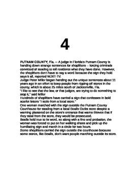 Cruel Unusual Punishment? - SIMULATION,eighth amendment,constitution ...