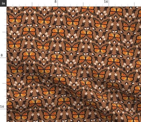 Butterfly Fabric Monarch Butterfly Fabric Monarch Butterfly