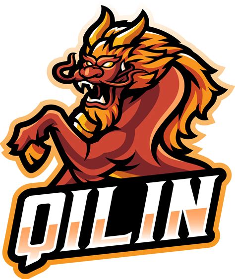 Qilin Esport Mascot Logo Design By Visink Thehungryjpeg