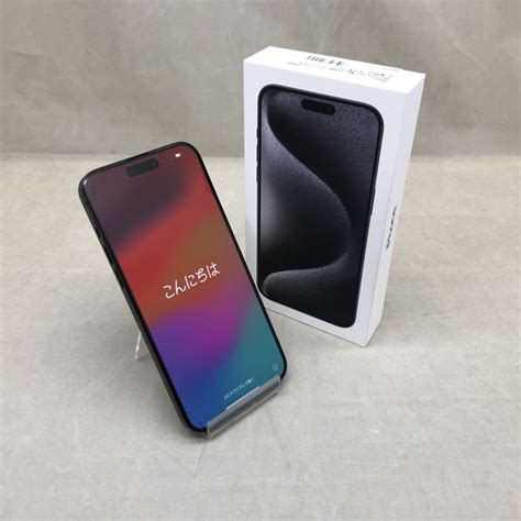 Apple 〔中古〕iphone15 Pro Max 256gb ブラックチタニウム Mu6p3j／a Simフリー（中古1ヶ月保証