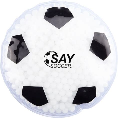 Printed Soccer Ball Hot Cold Gel Packs