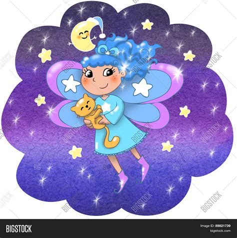 Cute Night Fairy Girl Image & Photo (Free Trial) | Bigstock