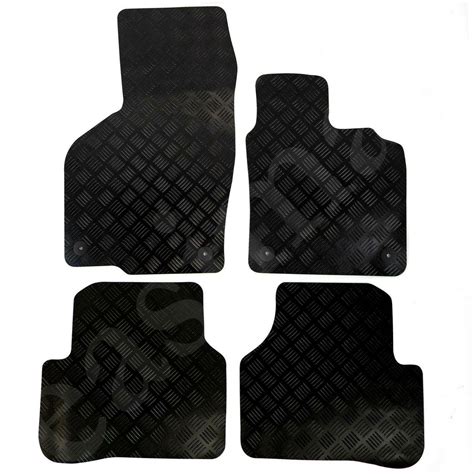 Vw Passat B6 B7 2005 2015 Fully Tailored Rubber Car Mats Black Floor 4pc Set Easimat