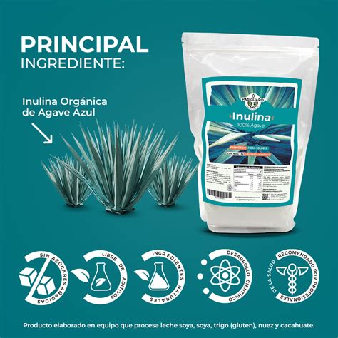 INULINA BOLSA 1 KILO 100 Agave Azul 1 Kg Pasiguaro