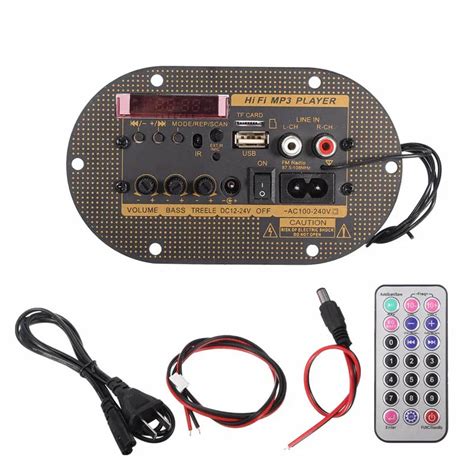 V V V Car Bluetooth Subwoofer Hi Fi Bass Amplifier Board Audio