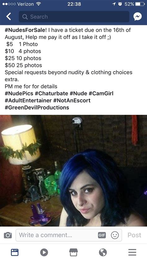 Selling Nudes On Facebook R Trashy