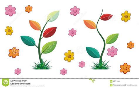 Flower Vector Collection Stock Vector Illustration Of Design 95771041