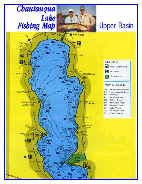 North Chautauqua Lake Fishing Map - Chautauqua Lake NY • mappery