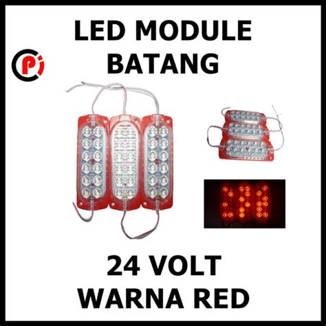 Jual Led Module Batang Volt V Mode Running Led Warna Merah Red