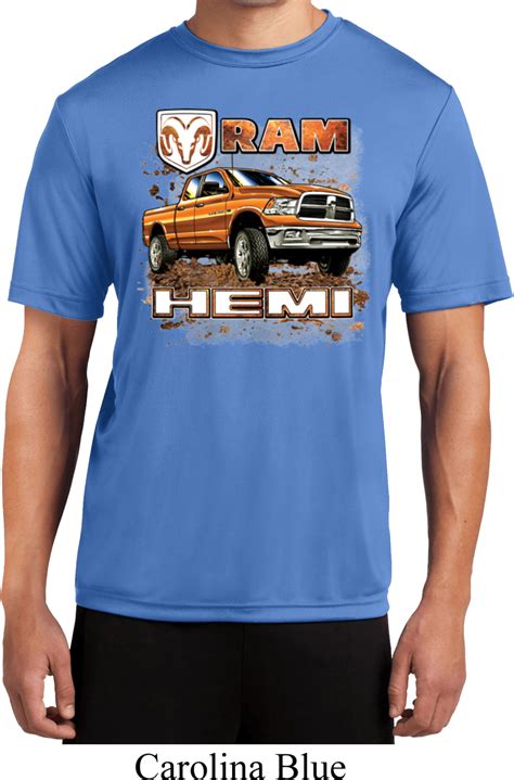 Mens Dodge Shirt Ram Hemi Trucks Moisture Wicking Tee T Shirt Ram