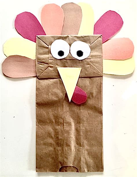 Turkey Brown Paper Bag Puppet