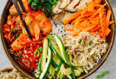 vegan bibimbap  gochujang sauce