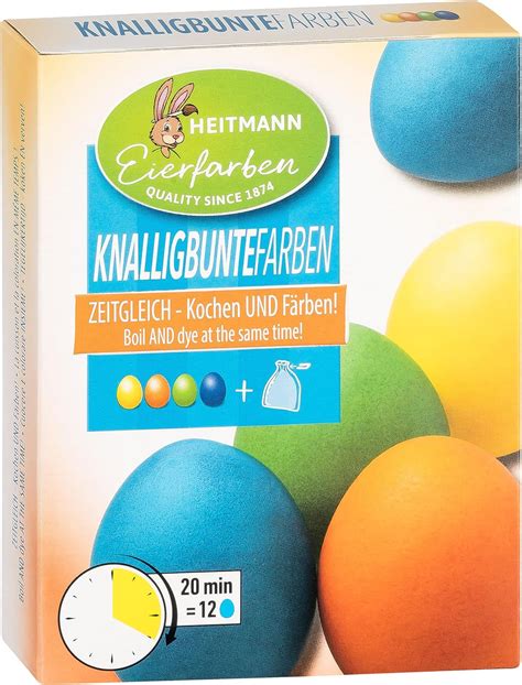 Amazon De Heitmann Eierfarben Knalligbunte Farben 4 Fl Eierfarben