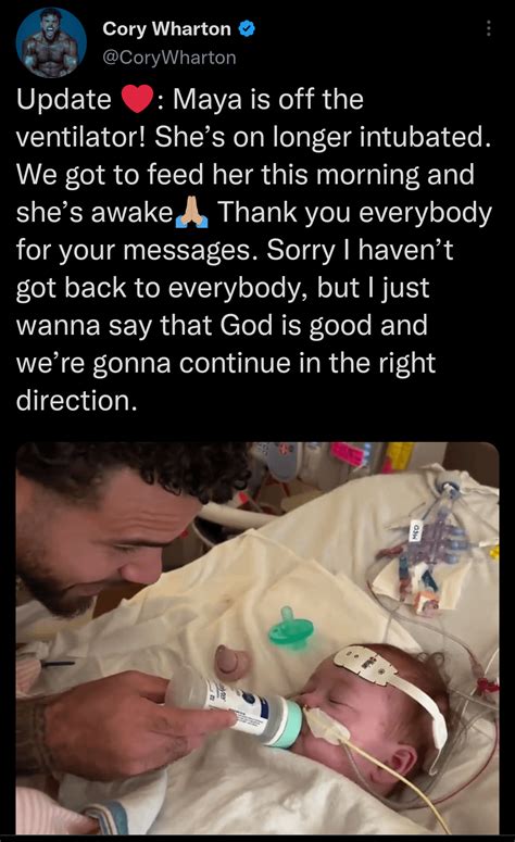 Another Update On Corys Baby Maya Shes Off Her Ventilator R