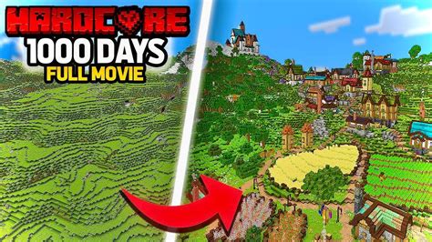 I Survived 1000 Days In Minecraft Hardcore FULL MOVIE YouTube