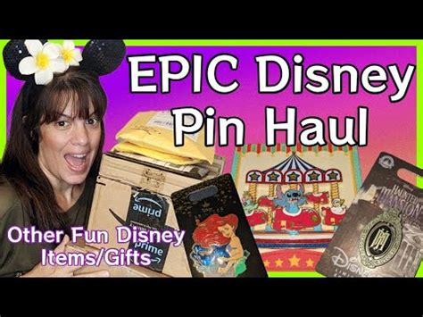 EPIC Disney Pin Haul Other Disney Items Gifts D23 Pins Limited