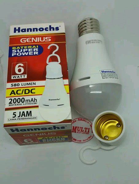 Jual Lampu Led Emergency Hannochs Watt Genius Mejic Lampu Di Lapak