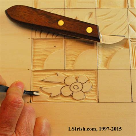 Stop Cuts And Rough Out Steps In Relief Wood Carving