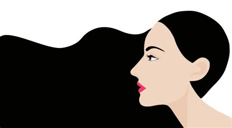 Women With Long Black Hair Illustrations Royalty Free Vector Graphics