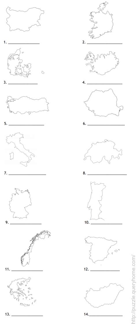 Guess the European Country Maps by their Country outlines?