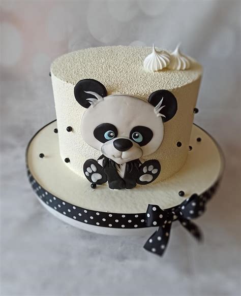 Panda Decorated Cake By Jitkap Cakesdecor