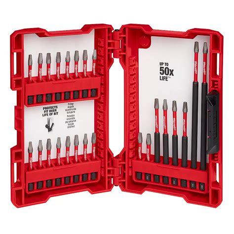 Milwaukee Tool Shockwave Impact Duty Driver Bit Set 24 Piece The