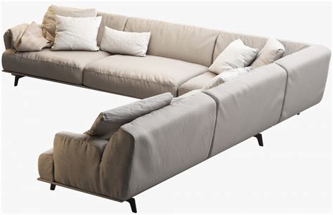 Poliform Tribeca Sofas 3 3d Model For Vray