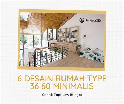 6 Desain Rumah Type 36 60 Minimalis, Cantik Tapi Low Budget