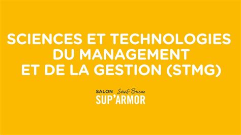 Sciences Et Technologies Du Management Et De La Gestion STMG YouTube