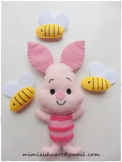 Winnie The Pooh Felt Mobile Newborn T For Babyshower Felt Etsy