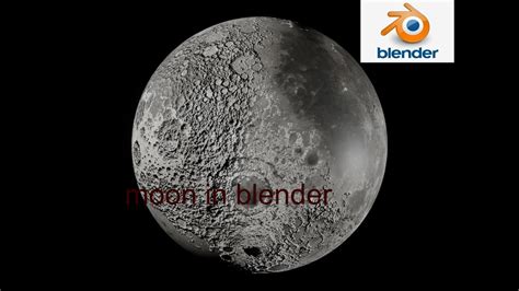 How To Make A Perfect Moon In Blender 2 9 1 YouTube