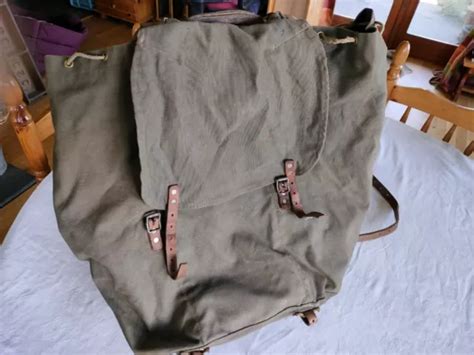 WW2 SWEDISH ARMY Military Backpack Rucksack With Metal Frame M1939 69