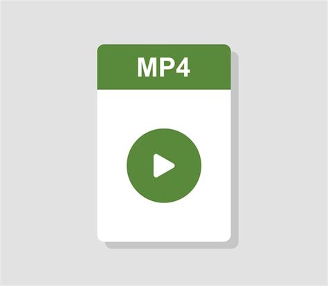 Premium Vector | Mp4 files