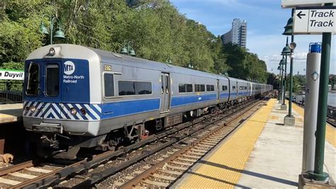 Mta Metro North Railroad Hudson Line Trains With Amtrak Spuyten