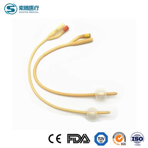 Sunton Medical Disposable Sterile Coated Latex Foley Balloon Catheter