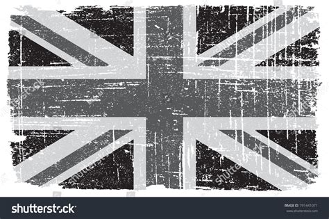 Grunge Uk Flagvector Old British Flag Stock Vector Royalty Free