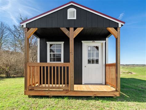 Utility Cabin with Porch | Cabin Style Storage Shed