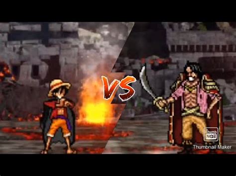 One Piece Mugen Battle Prime Gol D Roger Vs Luffy Youtube