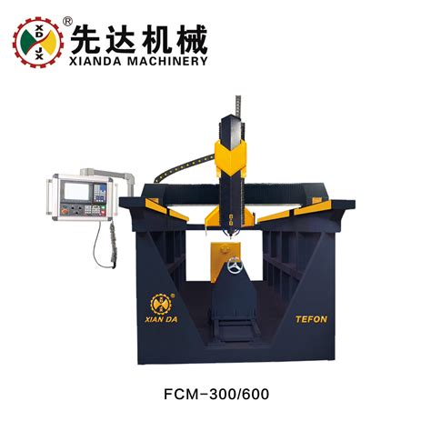 4 Axis Column Carving Machine Heavy Duty Granite Marble CNC Router