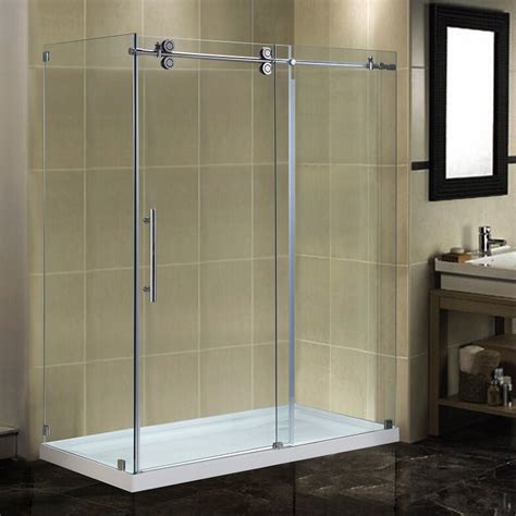 Aston Langham 60 X 35 X 77 5 Completely Frameless Sliding Shower