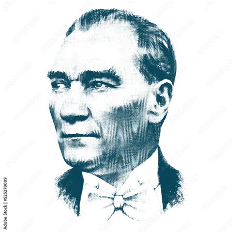 Isolate Portrait Of Mustafa Kemal Atat Rk Founder And