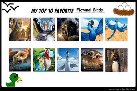 My Top 10 Favorite Fictional Birds By Jackskellington416 On Deviantart