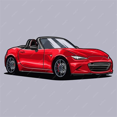 Premium Vector Perspective View Car Vector Illustration For