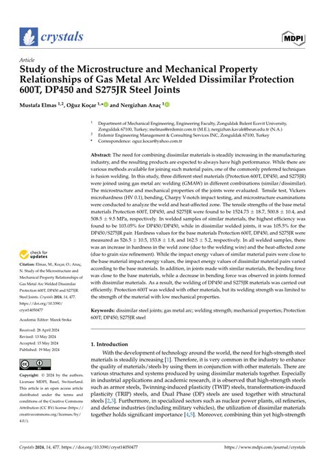 PDF Study Of The Microstructure And Mechanical Property Relationships