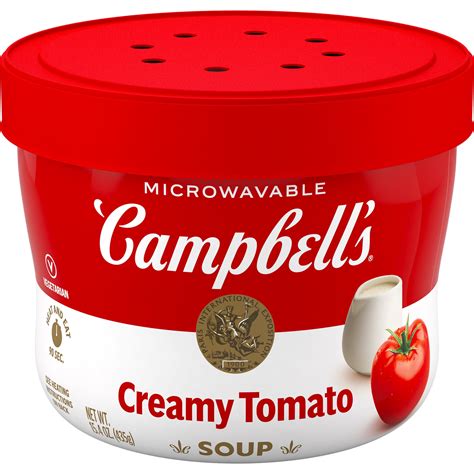 Campbell S Creamy Tomato Soup Oz Microwavable Bowl Walmart