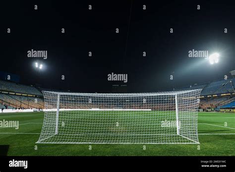 CAIRO, EGYPT - 21 JANUARY: A general view of the stadium during the ...